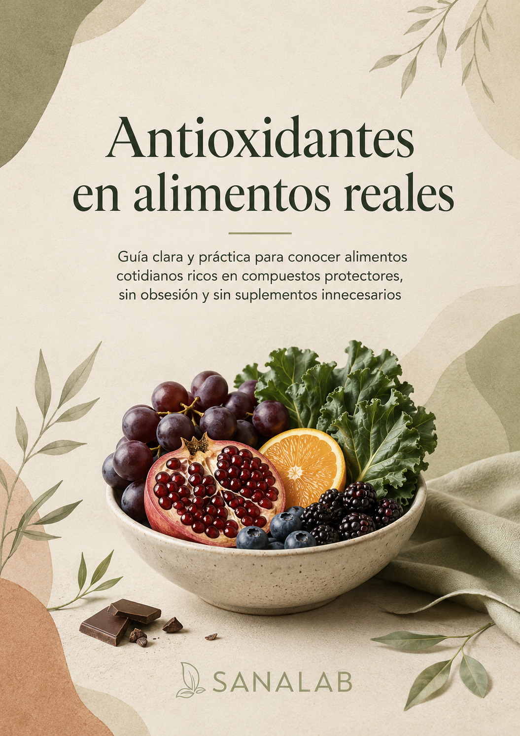Portada de Antioxidantes en alimentos reales